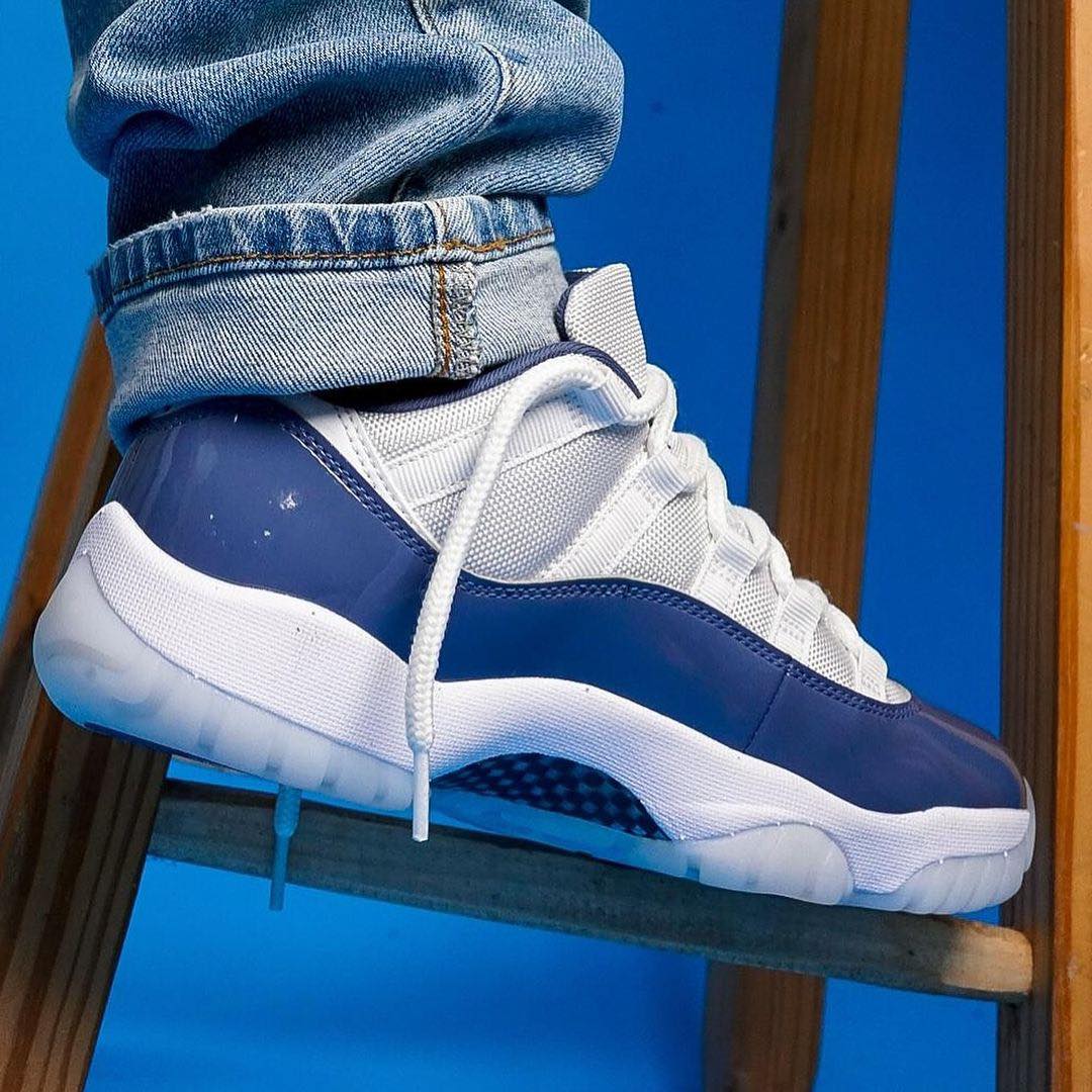 Low top legends 🔥 The Jordan Retro 11 Low 'Diffused Blue' is