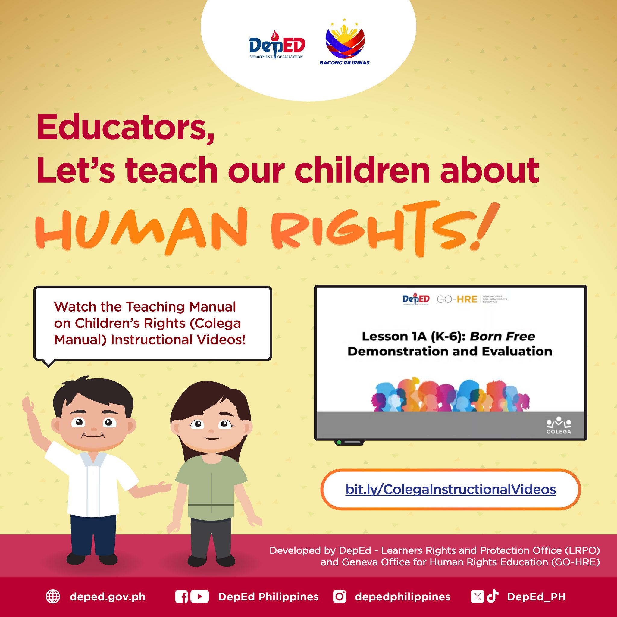 Teaching learners about human rights... - DepEd Tayo GenSan