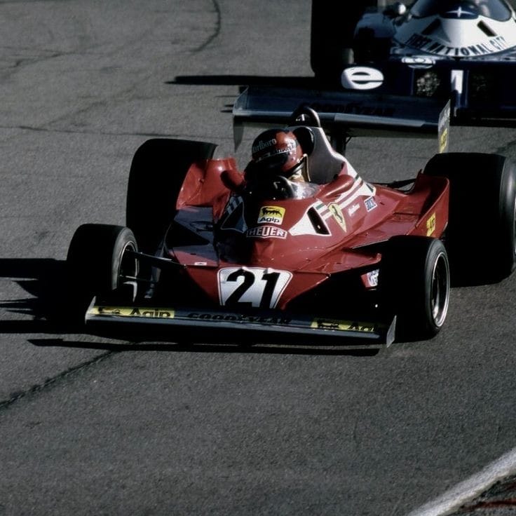 Year 1977 Canadian Grand Prix G.Villeneuve / Ferrari 312T2 credit