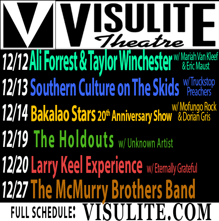 Visulite - Here's a list of our next shows at the Visulite Theatre ...