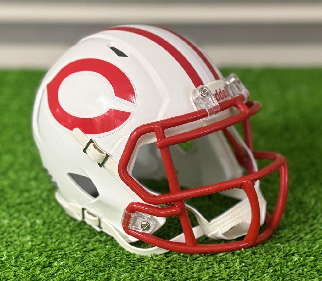 riddell matte white with black mask blank speed mini helmet