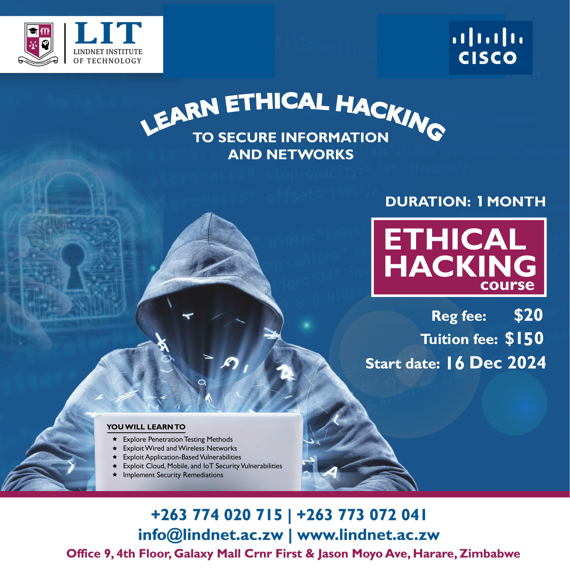 LindNet - Learn Ethical Hacking with Cisco in 1 month 💻 Registration in ...