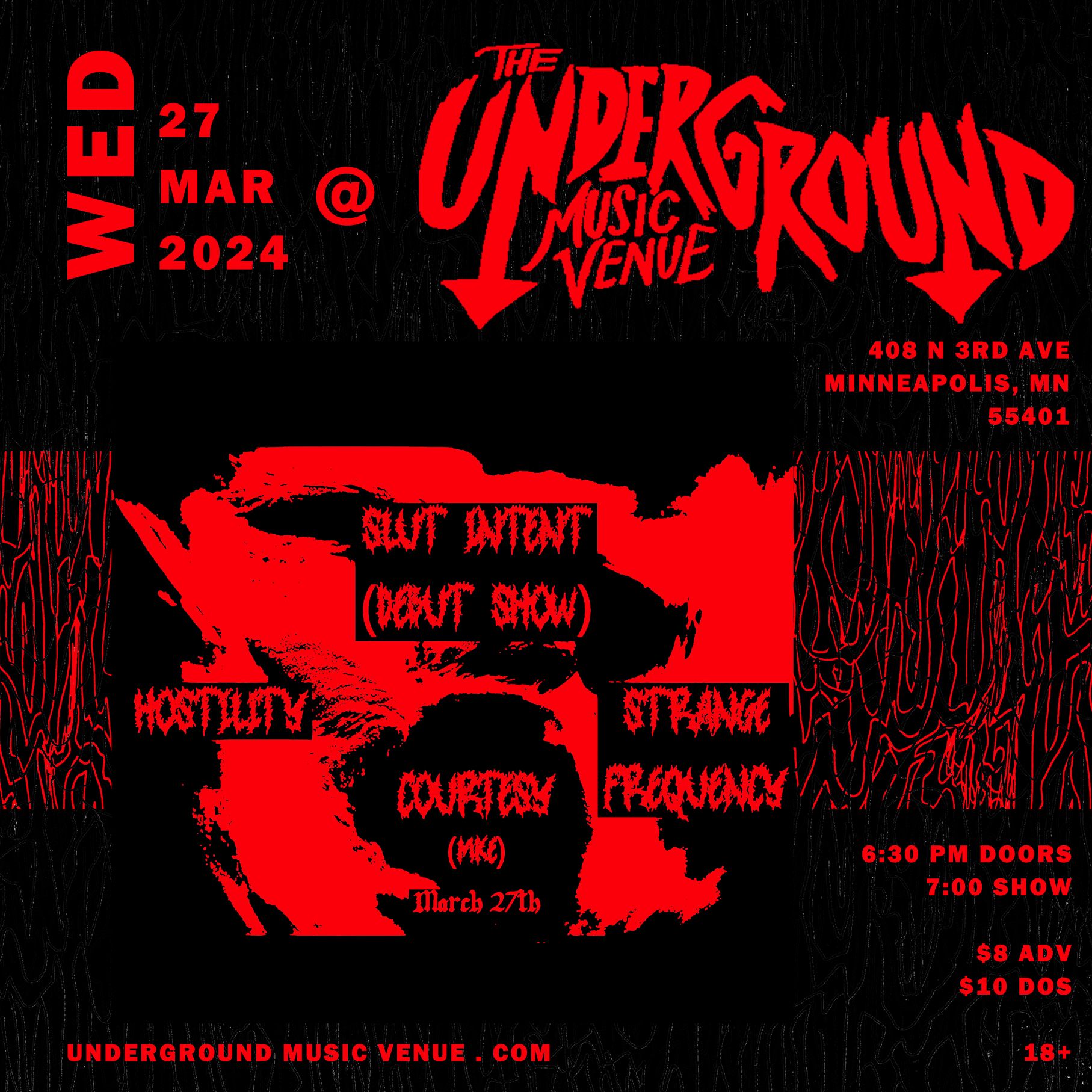 💢 SLUT INTENT DEBUT... - Underground Music Cafe & Event Space | Facebook