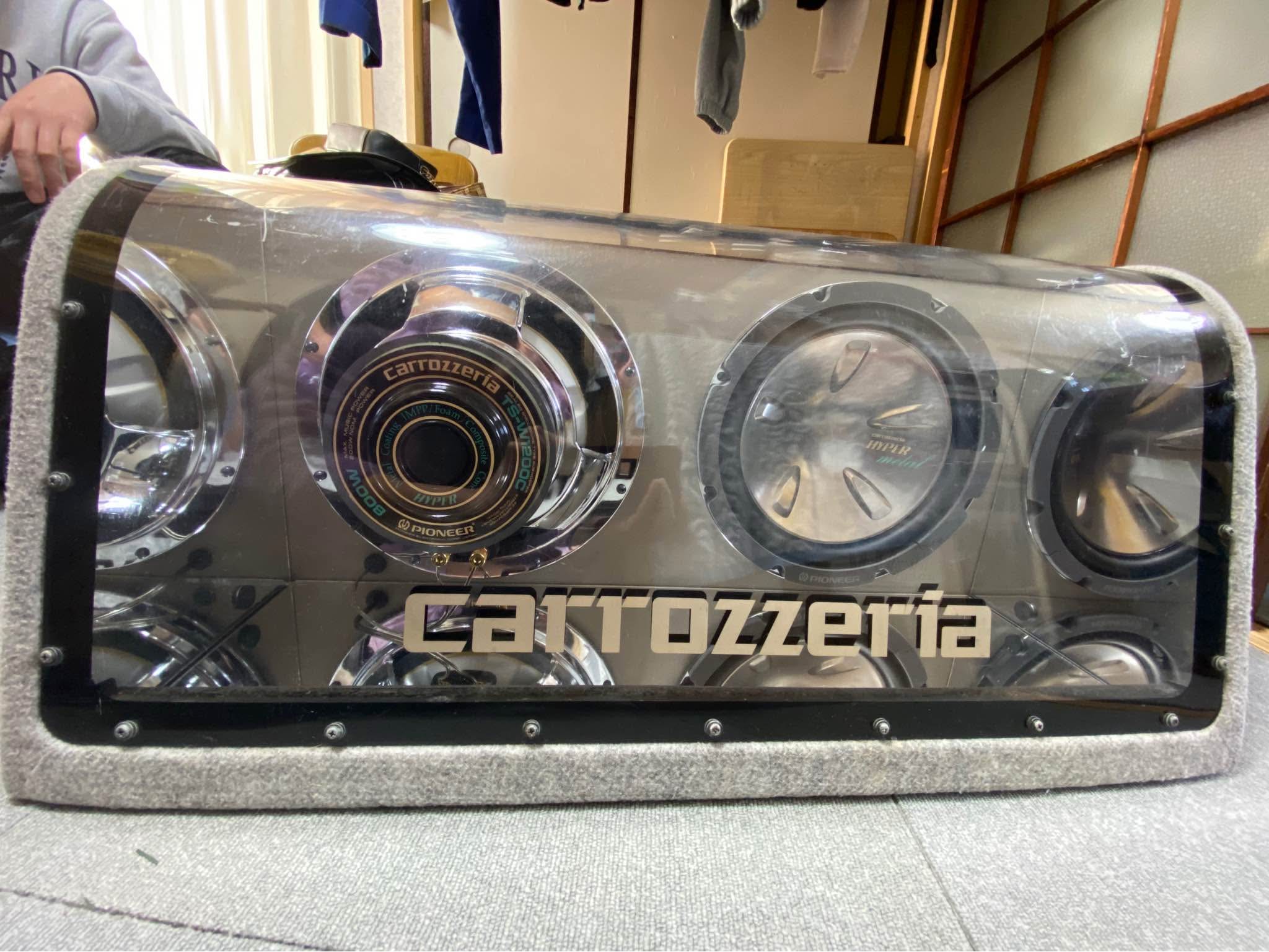 Carrozzeria TS-WX1200T subwoofer with Amplifier X12 4CH 3600 watts
