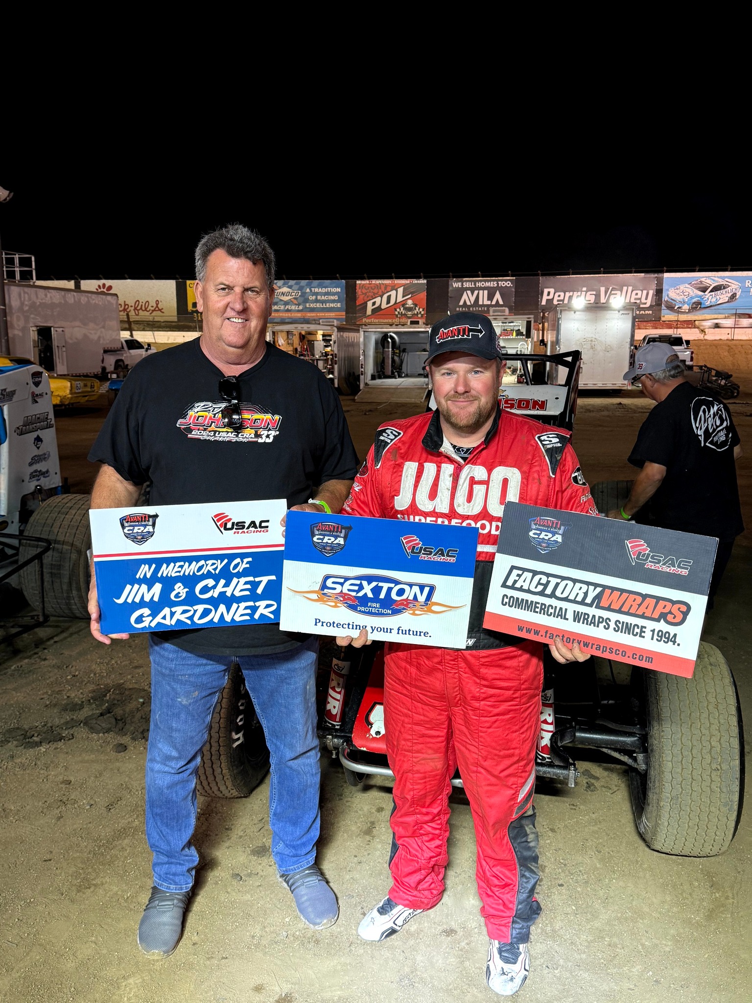 USAC - Newly crowned two-time USAC/CRA Champion, R.J. Johnson of Laveen ...