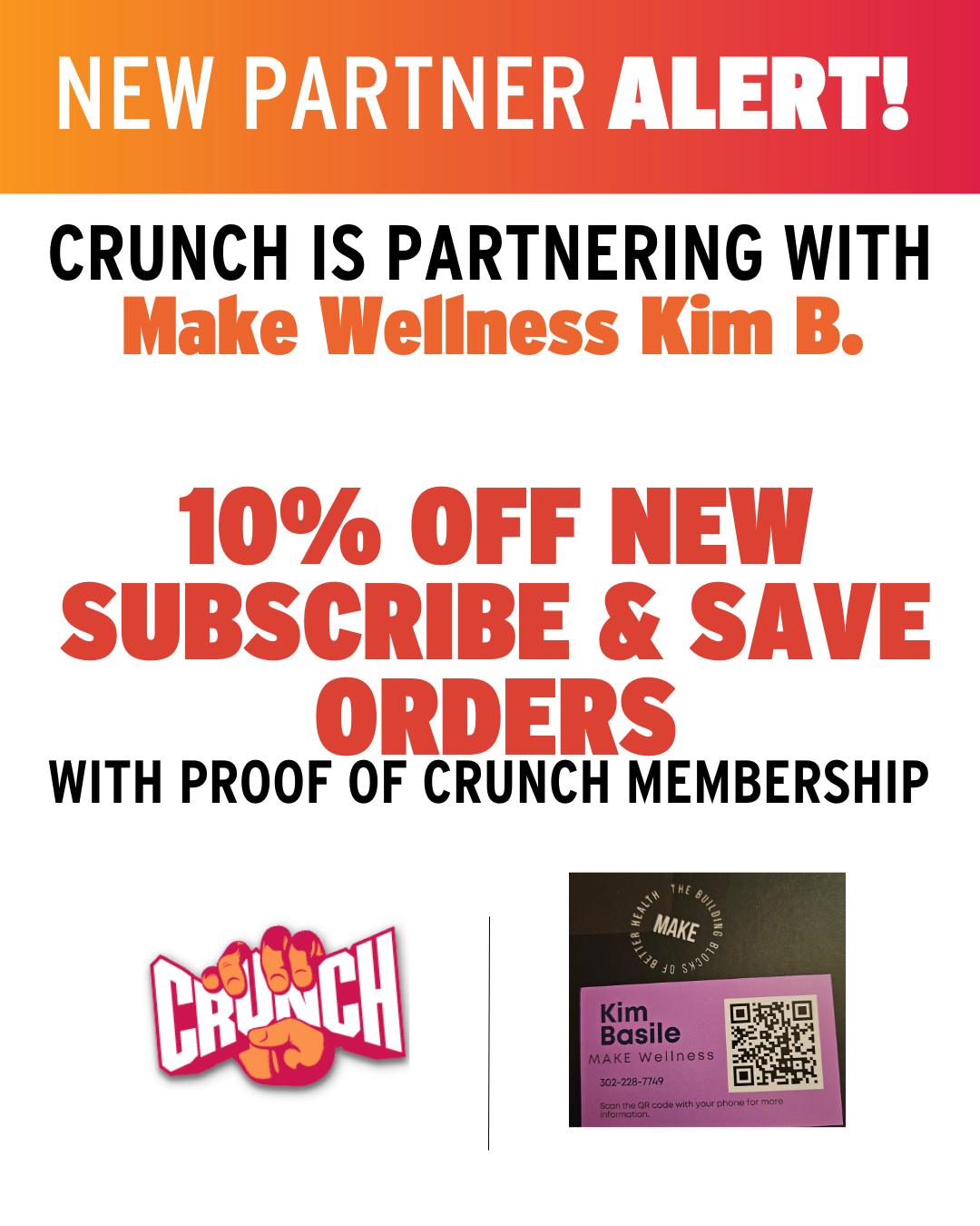 Crunch - Meet our new partner, Make Wellness Kim B., @Kimmesue412! MAKE ...