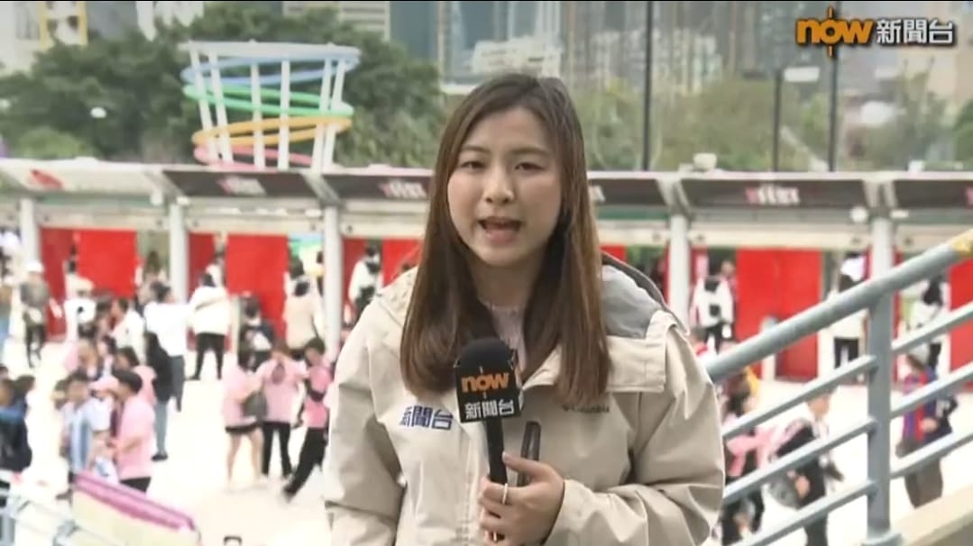 新聞人事全面睇 - 羅泳思也在香港大球場採訪國際邁亞密來港表演賽 （now新聞台《新聞報道》：4-2-2024）