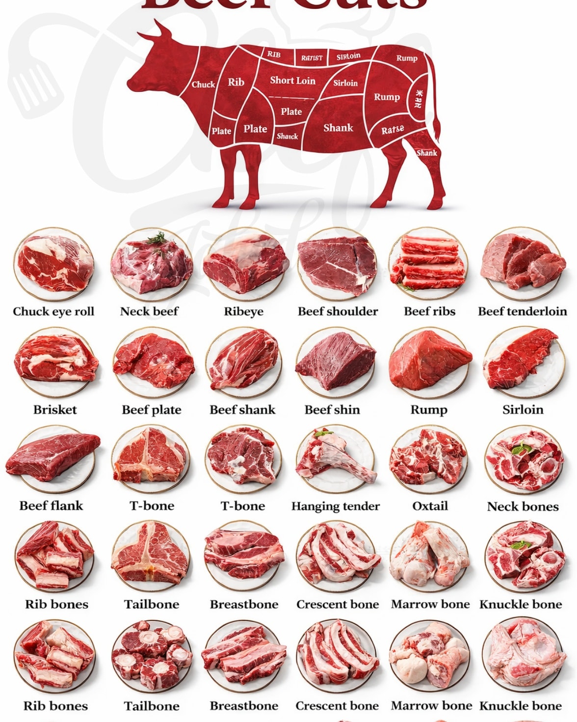 Chef Jahed - The Ultimate Guide to Beef Cuts Primal Cuts:... | Facebook