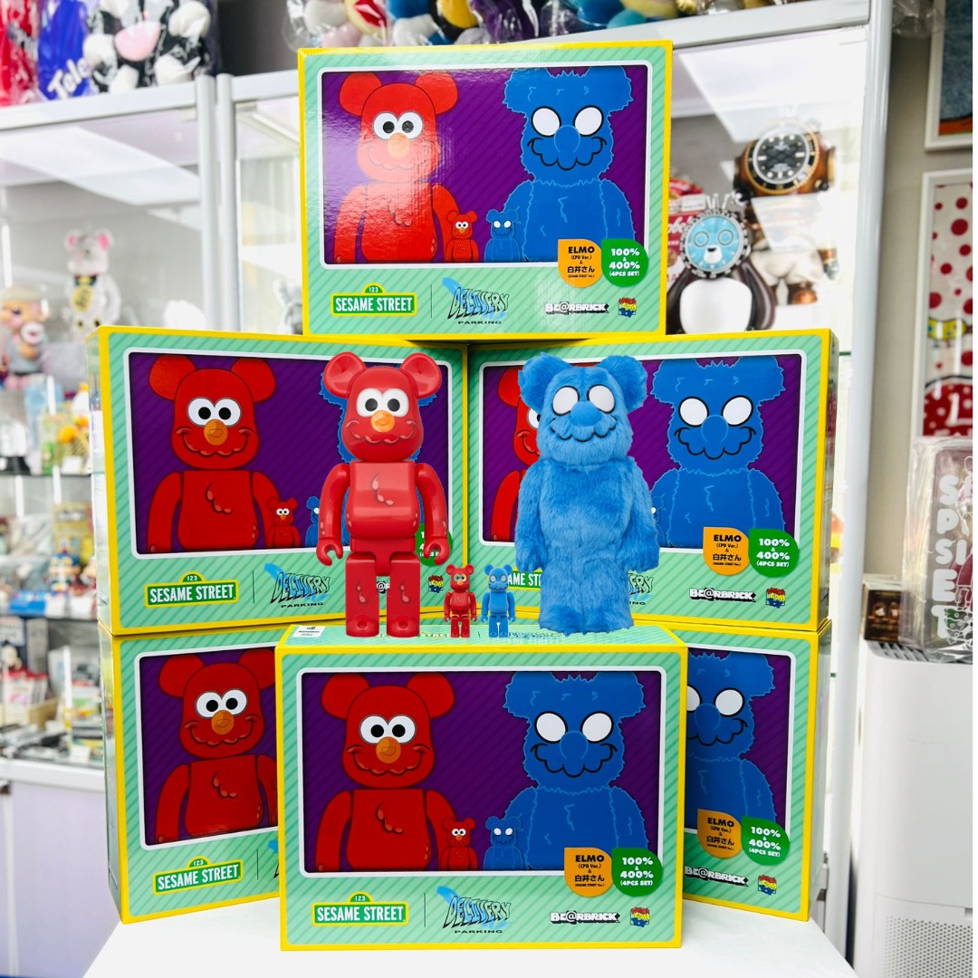 😍😍100%+400% Set of 2 Be@rbrick COIN PARKING DELIVERY × SESAME
