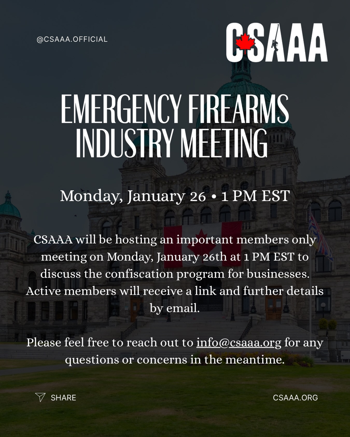 Canadian... - Canadian Sporting Arms & Ammunition Association