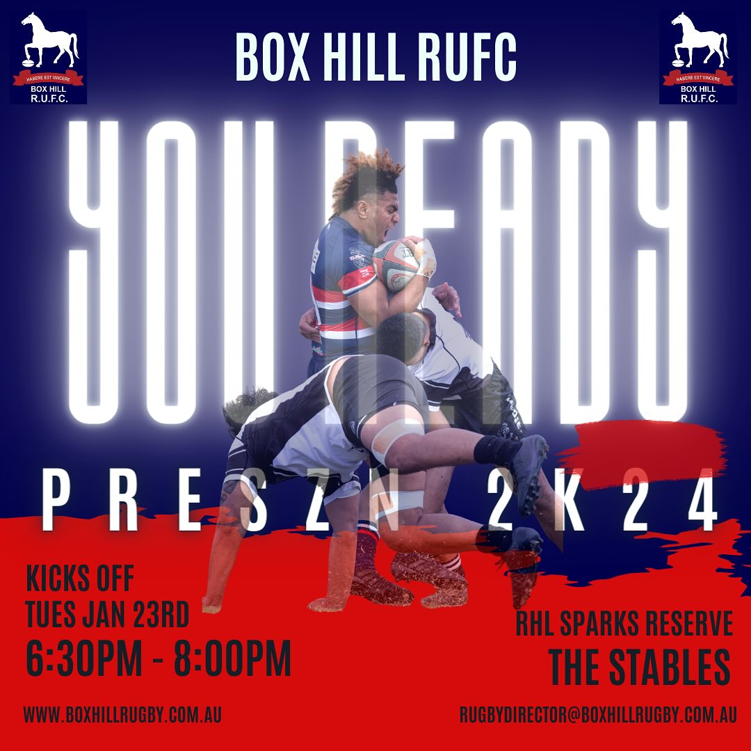 You Ready? PreSZN... - Box Hill Rugby Union Football Club