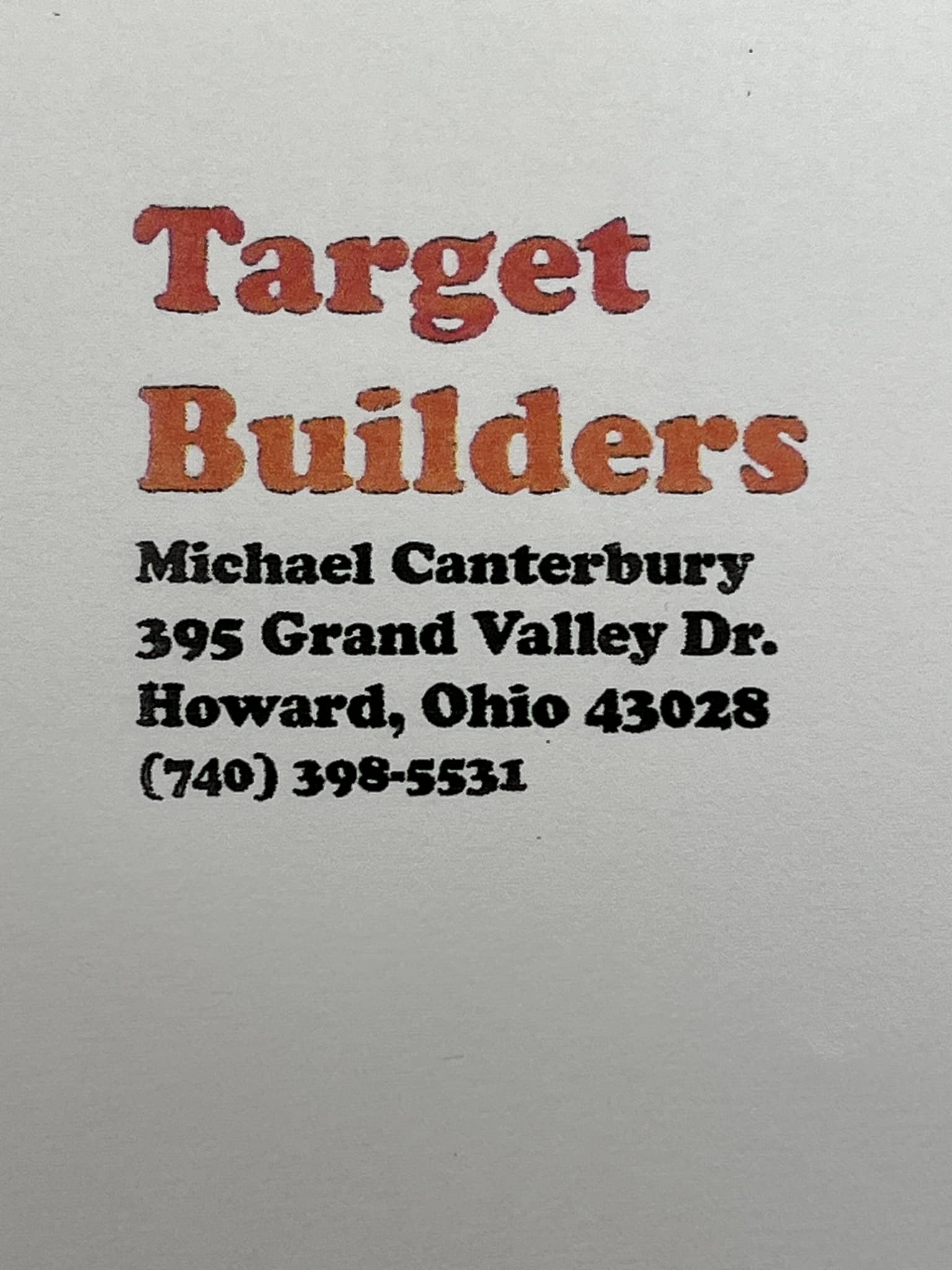 Target Builders | Howard OH