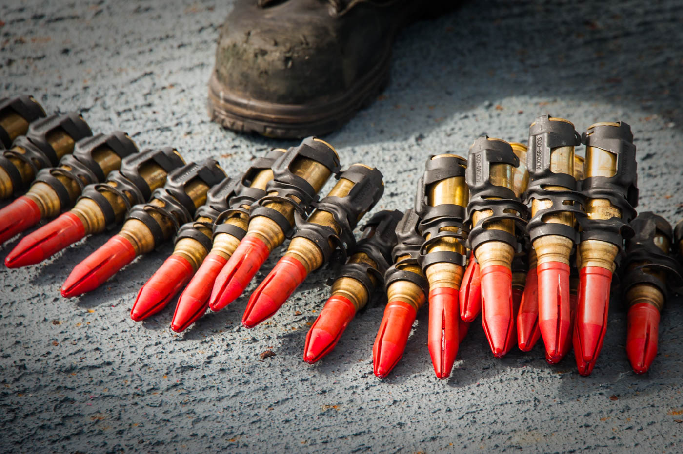 Ready - 20mm ammunition for the Close In Weapon System (CWIS) aboard ...
