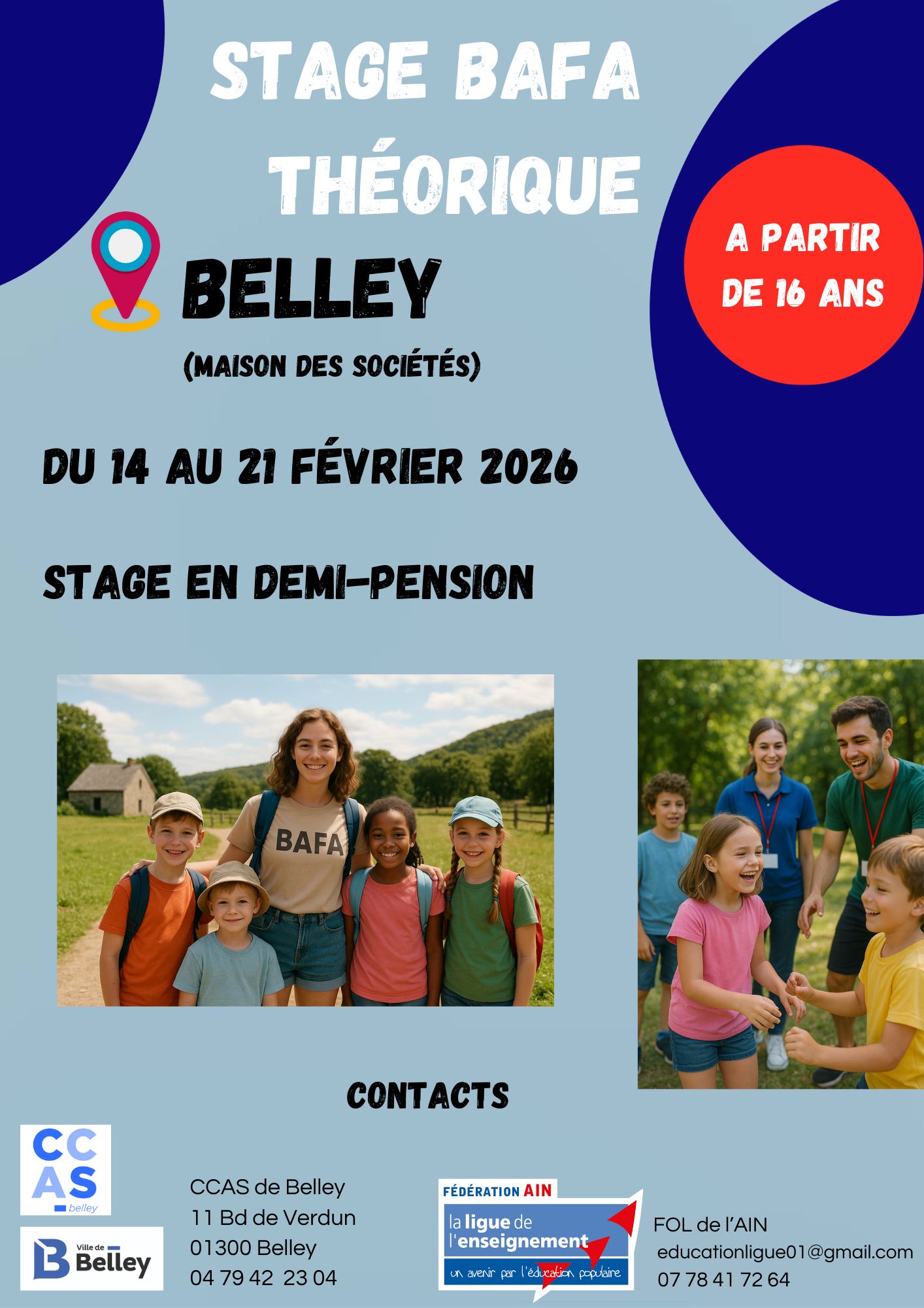 CCAS - 🎉 FORMATION BAFA À BELLEY – INSCRIPTIONS 2026 OUVERTES ! 🎉 Tu as ...