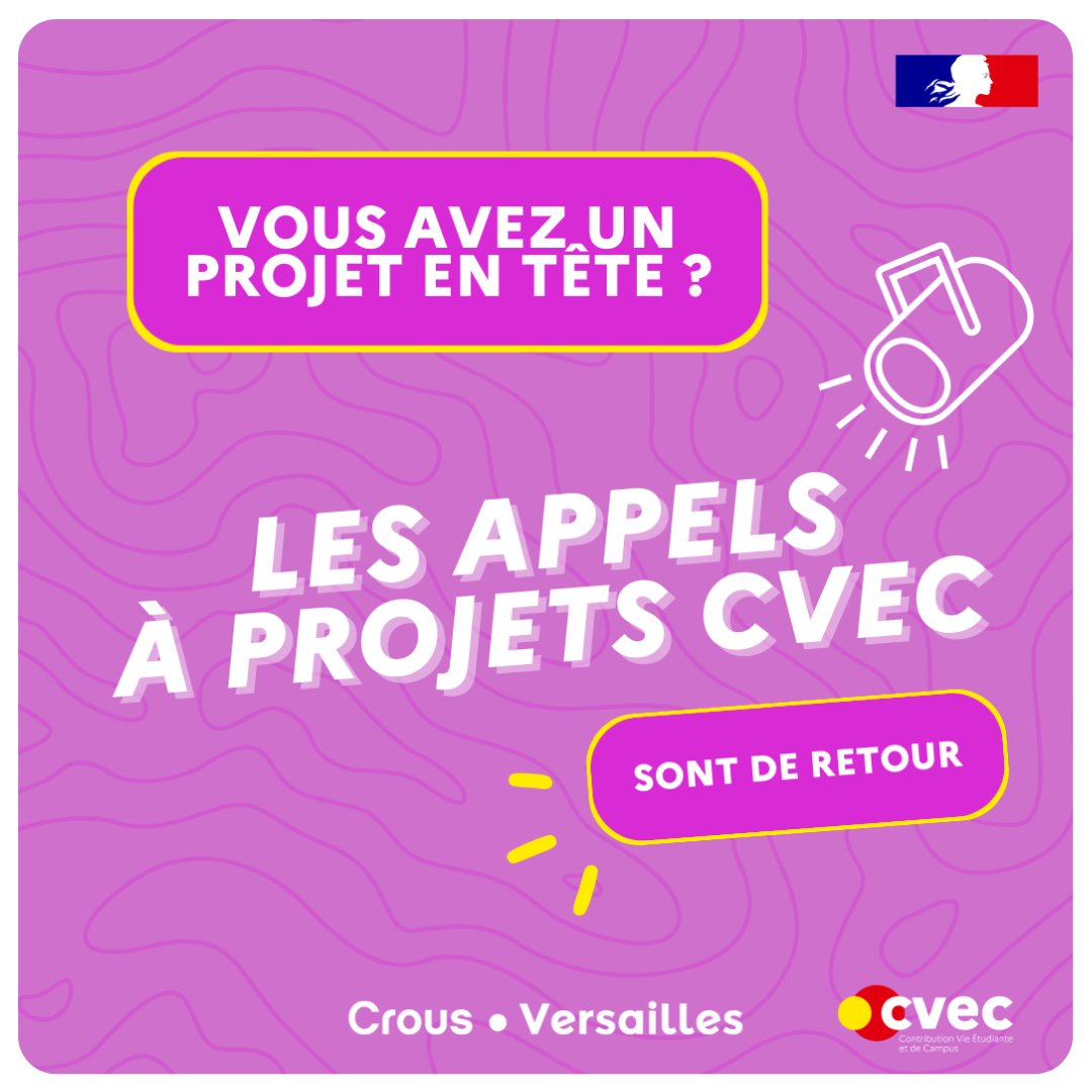 #CVEC📣 Vous souhaitez donner vie à... - Crous de Versailles | Facebook