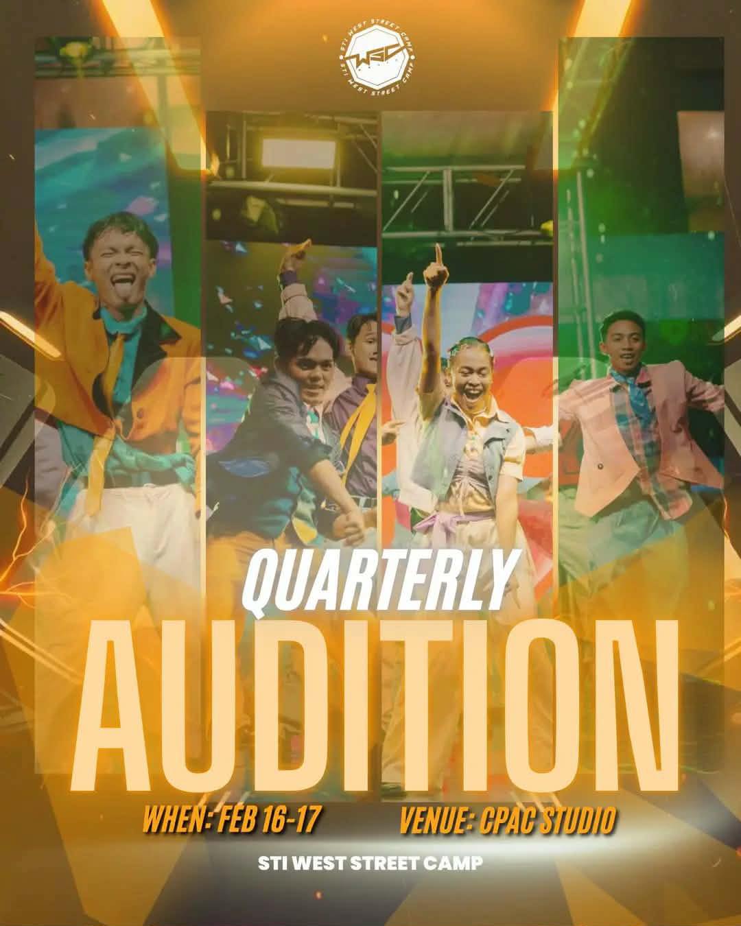 STI - The STI West Street Camp is opening its door to new auditionees ...