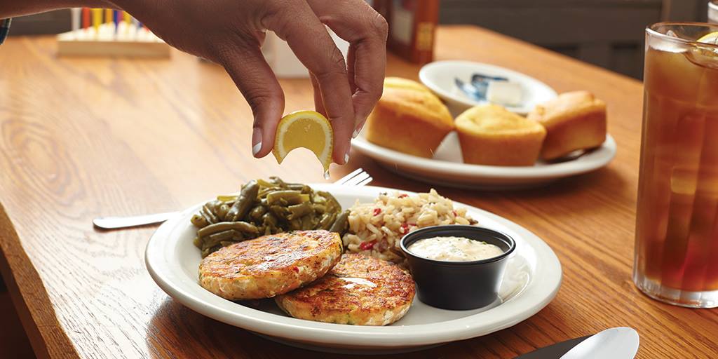 Cracker Barrel Old Country Store - Enjoy Pacific Salmon Patties as part ...