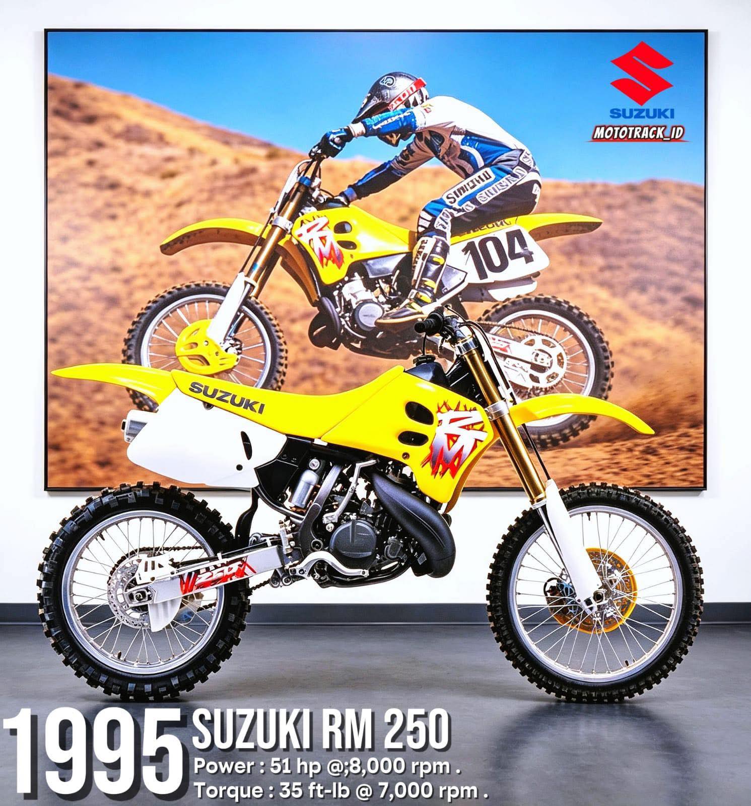 The 1995 KTM 250SX and 1995 Suzuki RM250 were both considered 