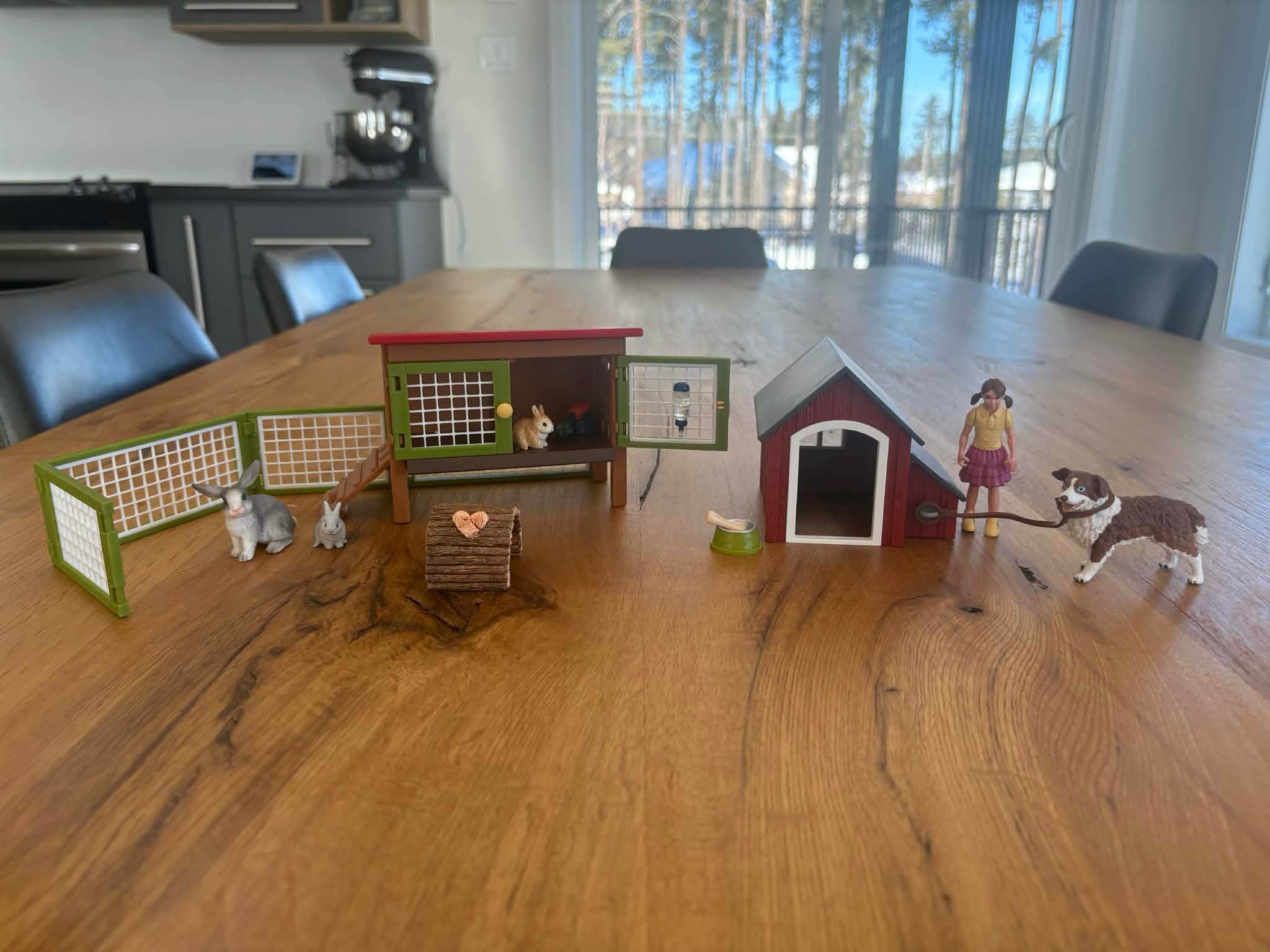 Schleich FARM WORLD – Clapier à Lapins – 16 Pièces Avec 3 Figurines, Enclos, Tunnel, Carotte – Dès 3 Ans