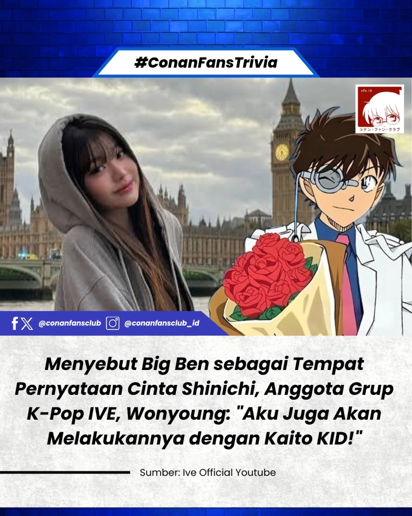 Conan - #ConanFansTrivia | Wonyoung, salah seorang anggota grup K-Pop ...