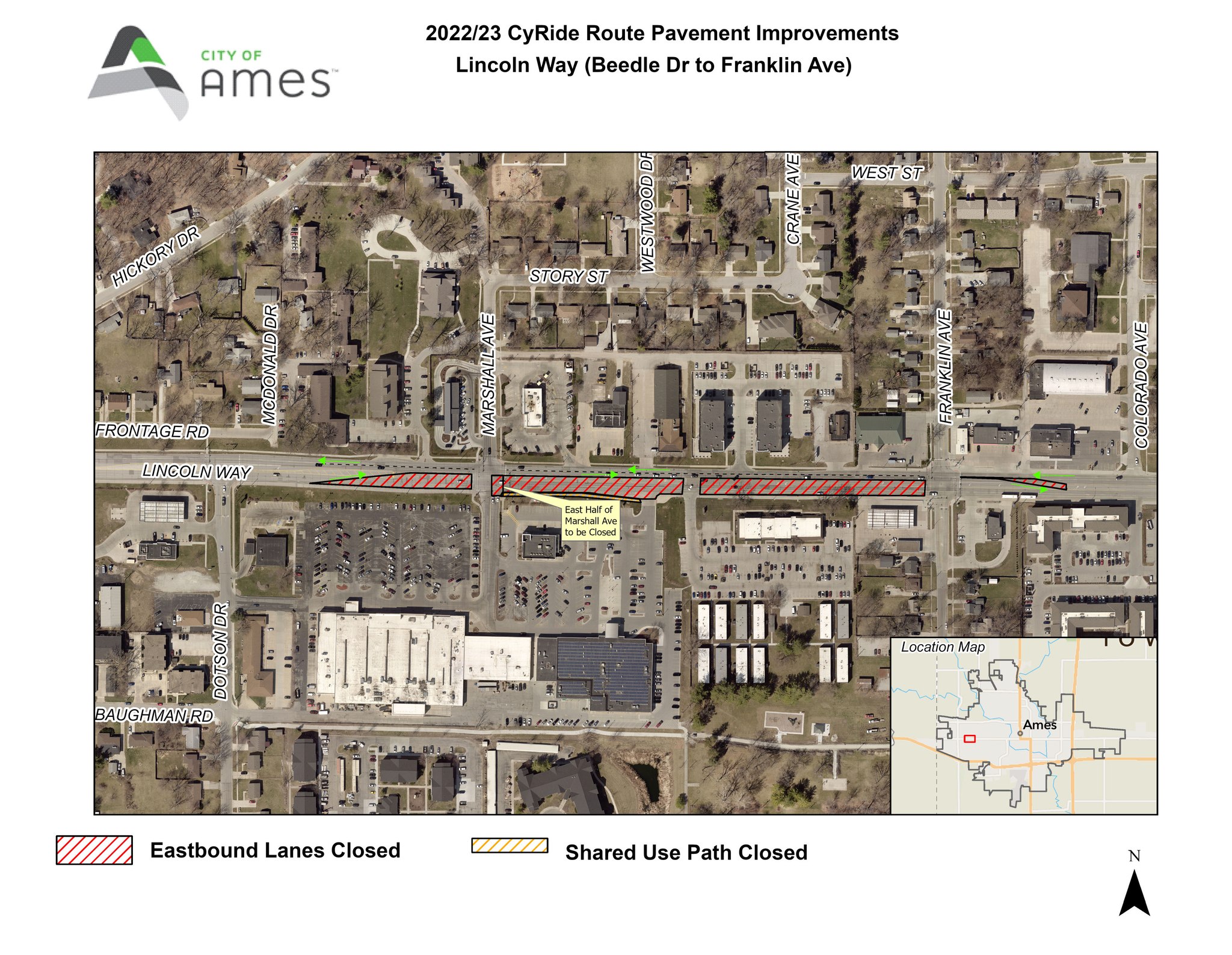 City - 🚗🛻The southeast quarter of the Lincoln Way and Marshall Avenue ...