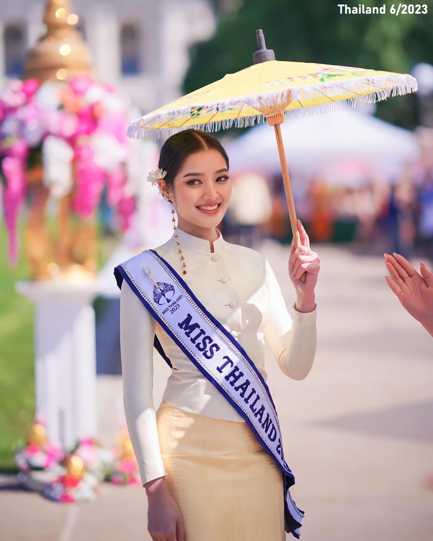 Thai - Karn Chonnikarn, Miss Thailand 2023, Wears Thai Chitlada ...