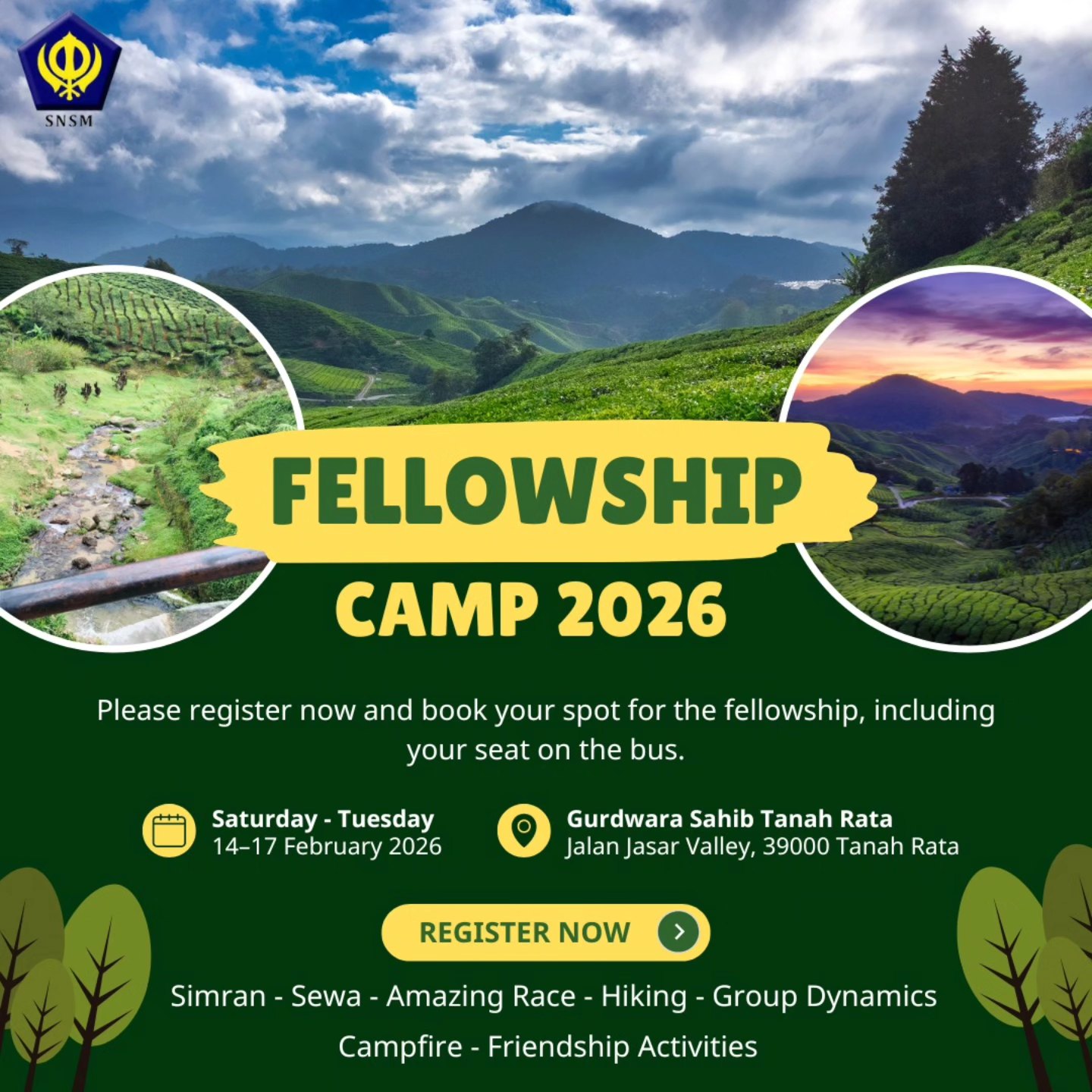 SNSM - 🌿 Fellowship Camp 2026 🌿 Join us for Fellowship Camp 2026—four ...