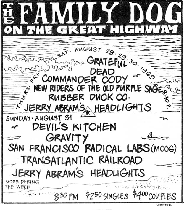 Grateful Dead's 80-minute jam at Family Dog in San Francisco, CA