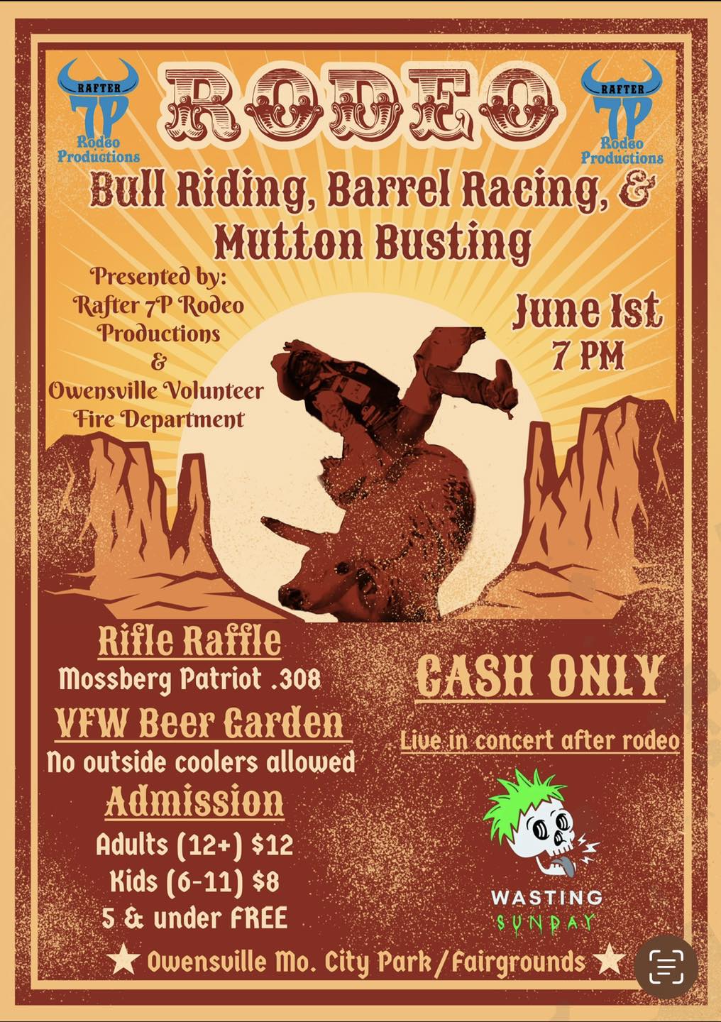 Rafter 7P's Bulls & Barrels Tour