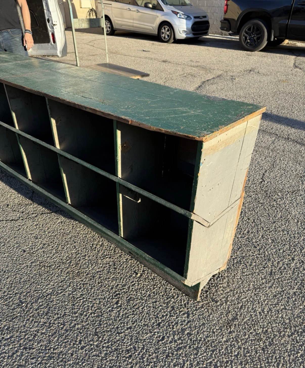 1910s Counter Nut And Bolt Pine Bar Kitchen Hardware Store Cabinet ...