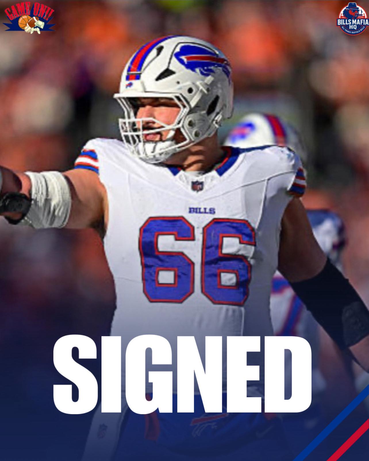 Buffalo Bills center Connor McGovern is staying put after agreeing 