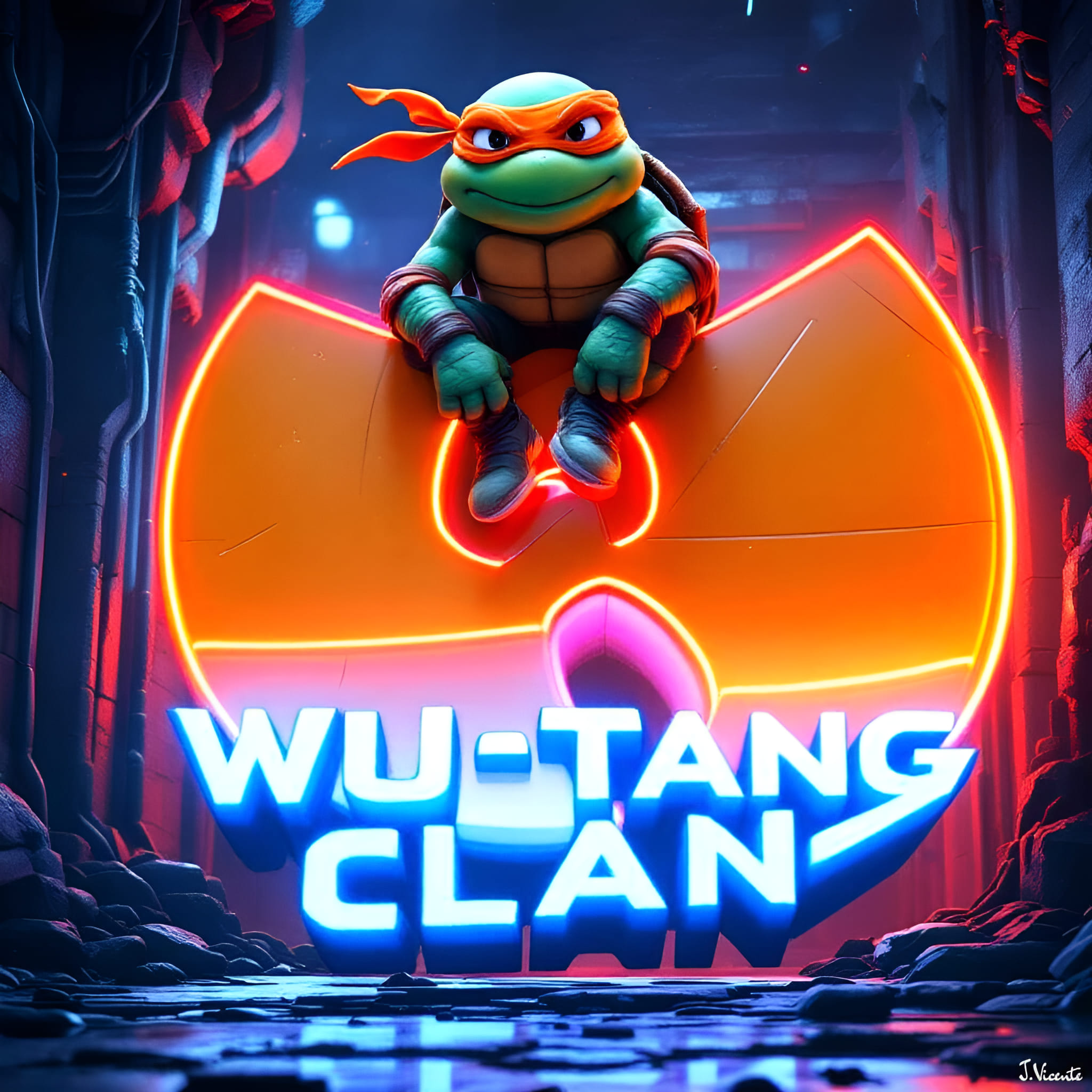 Wu-Tang and TMNT Michelangelo