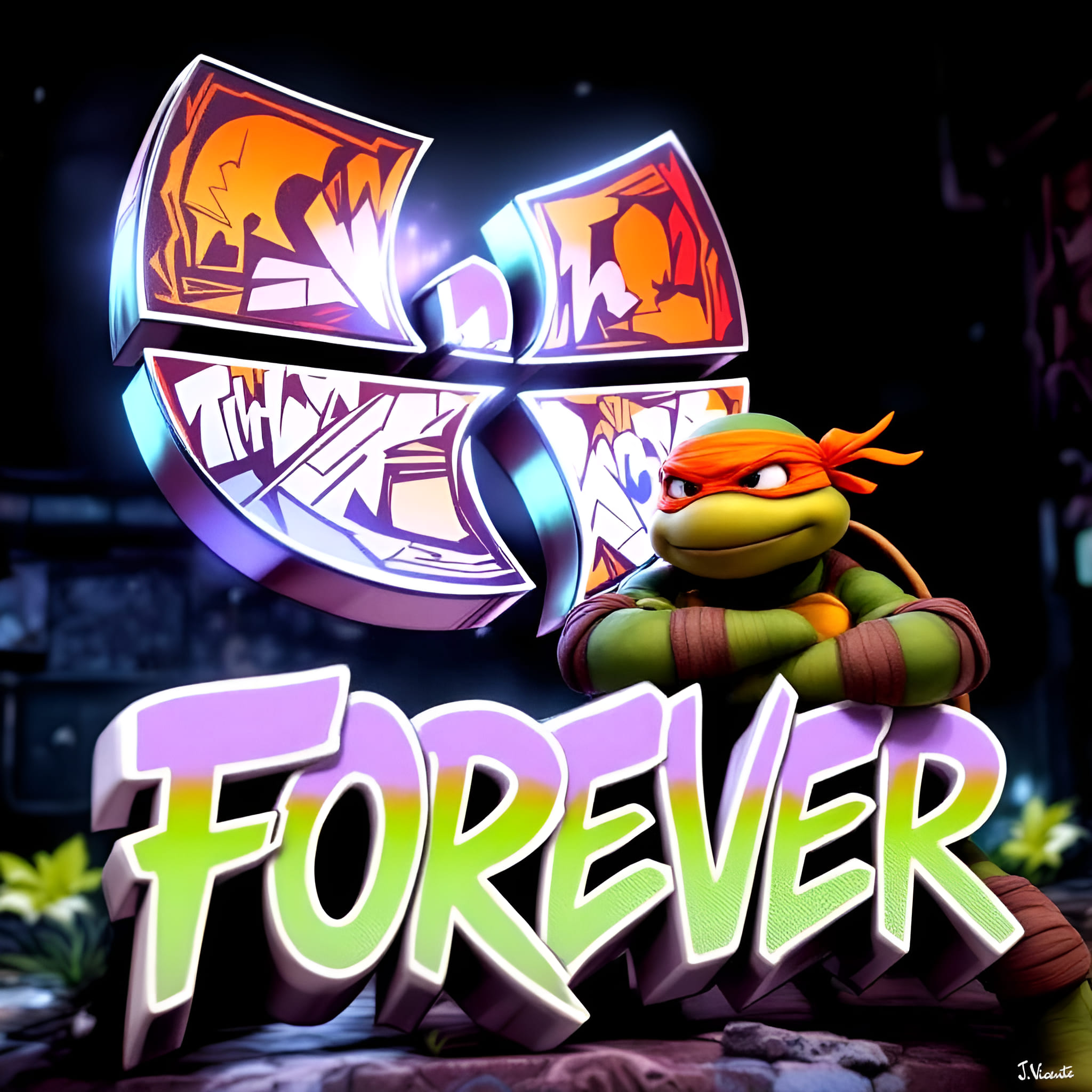 Wu-Tang and TMNT Michelangelo