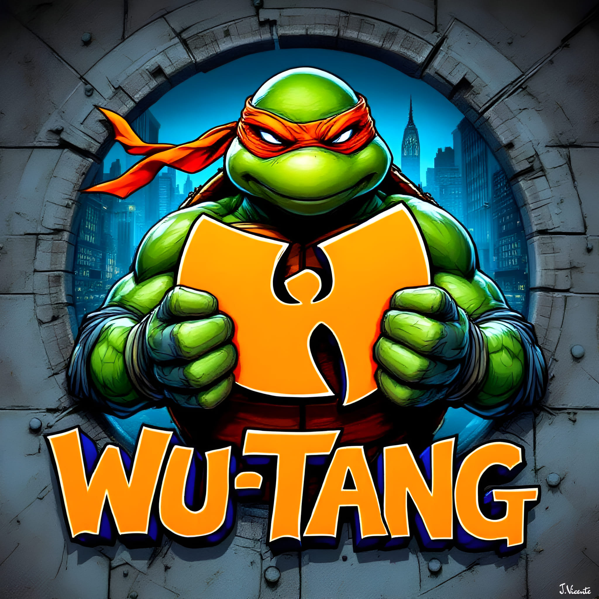 Wu-Tang and TMNT Michelangelo