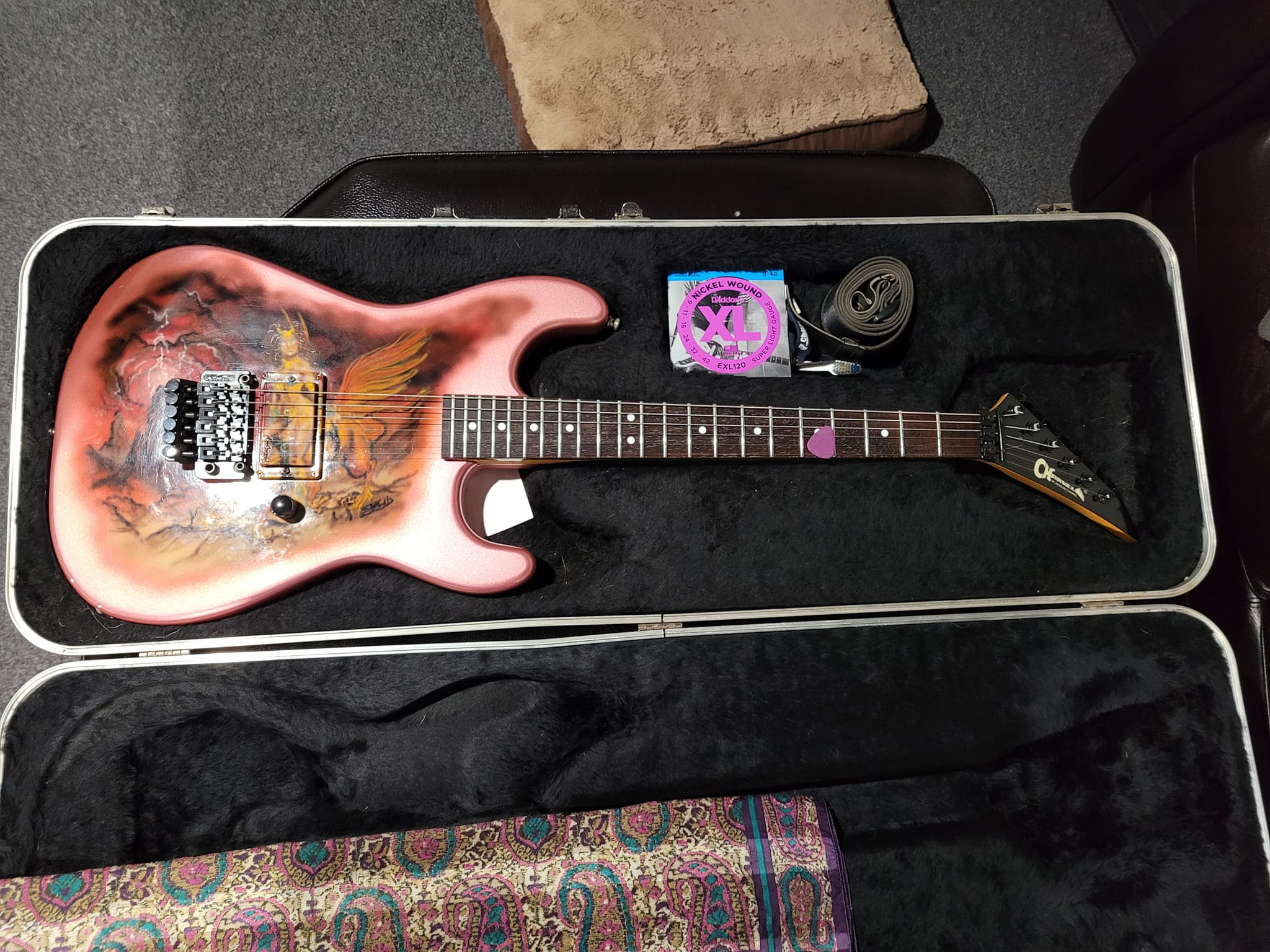 1987 Charvel Model 2 guitar with Kahler Spyder bridge