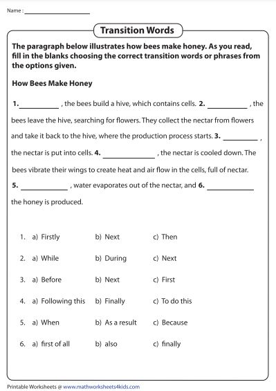 📝 Transition worksheets are a... - Math Worksheets 4 Kids | Facebook
