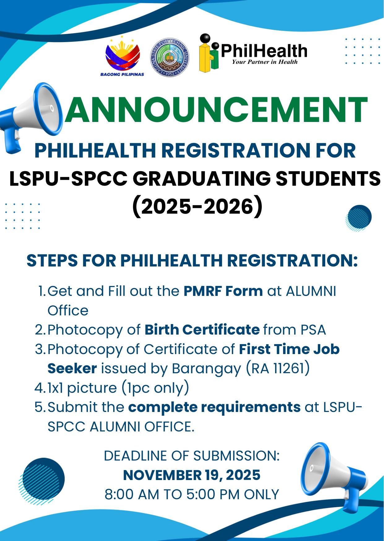 Alumni - 📢 LSPU–SPCC Graduating Students (2025–2026)! PhilHealth ...