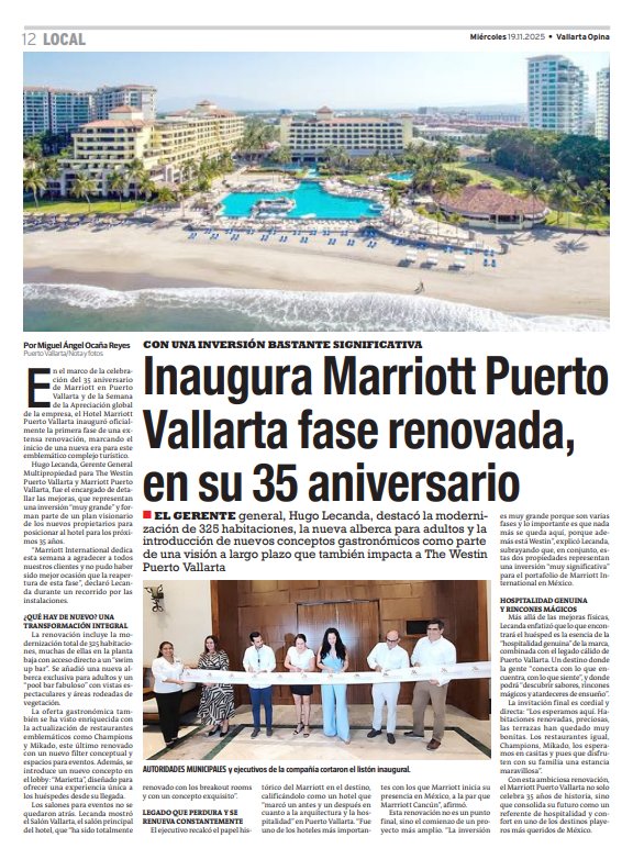 #marriottresorts | En el marco de... - Vallarta Opina Oficial | Facebook