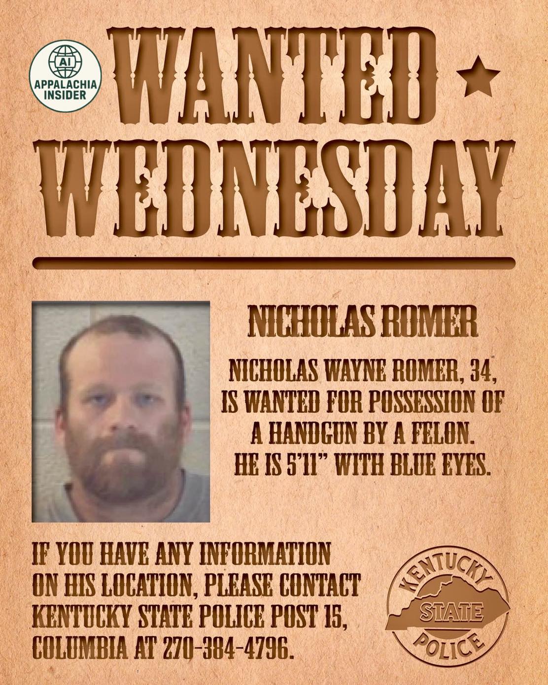 Appalachia For Appalachia | 🚨 Wanted Wednesday – Kentucky State Police ...