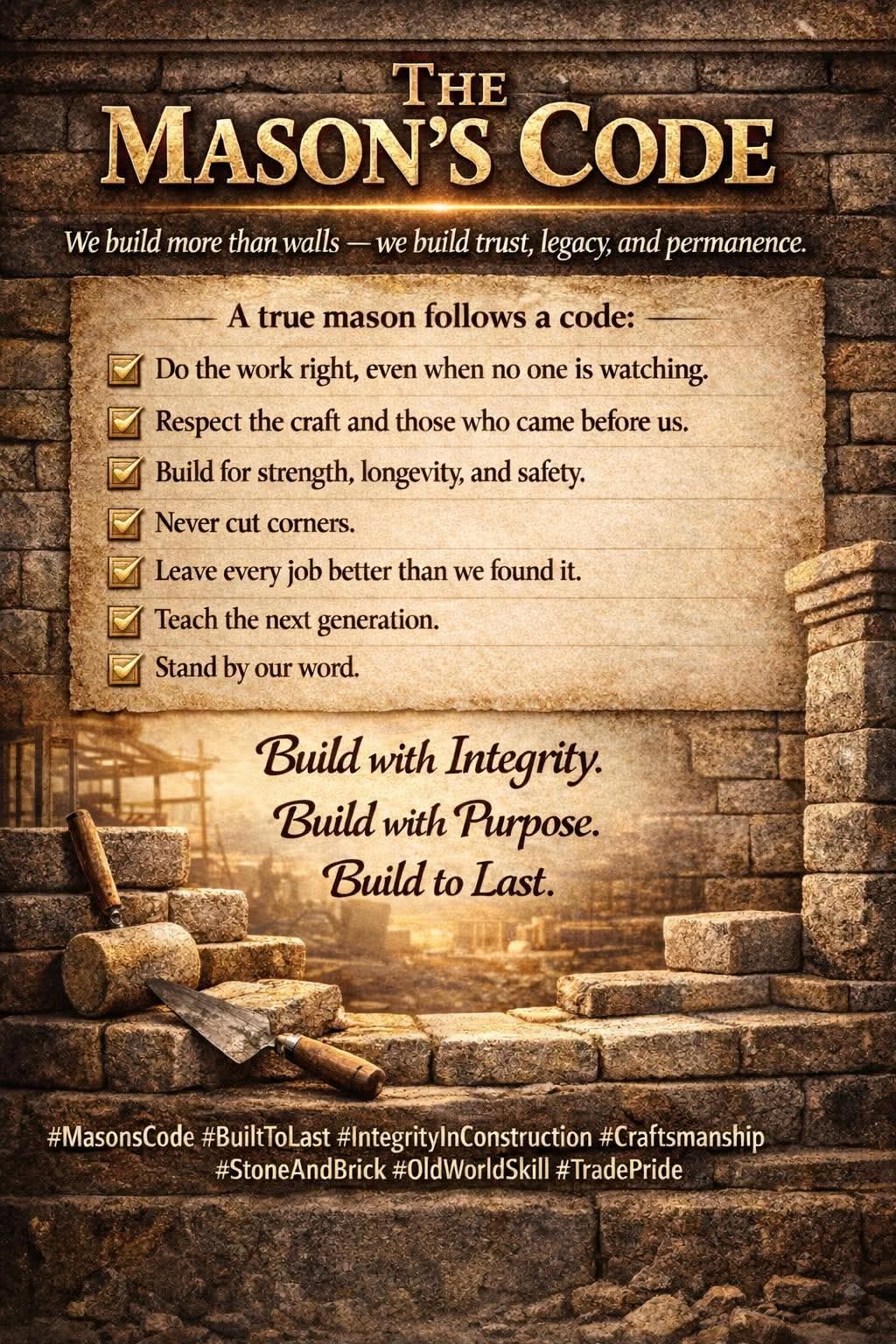 Masonic - Persistency and Constancy by Ron C. Nischwitz Sr. 2-19-26 ...