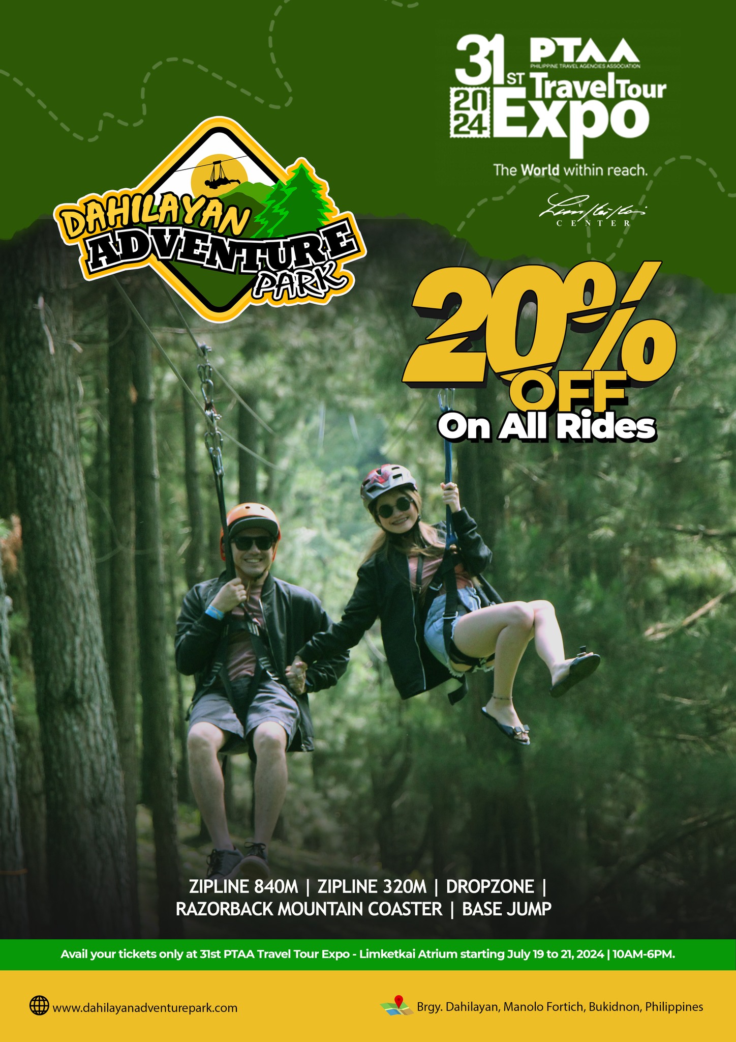 Dahilayan - Adventurers!📣 Dahilayan Adventure Park is at the 31st PTAA ...