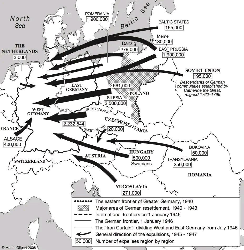 Amazing - The expulsion of Germans from Eastern Europe after World War ...