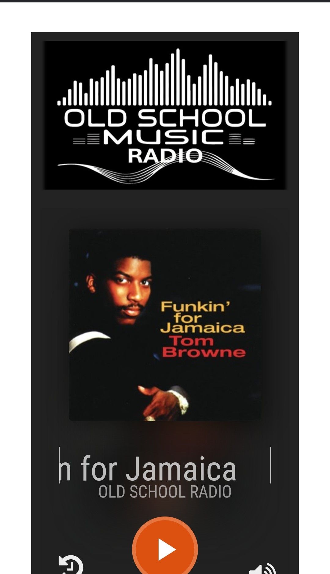 Funkin for Jamaica by Tom Browne. an 80's Funk classic playing on