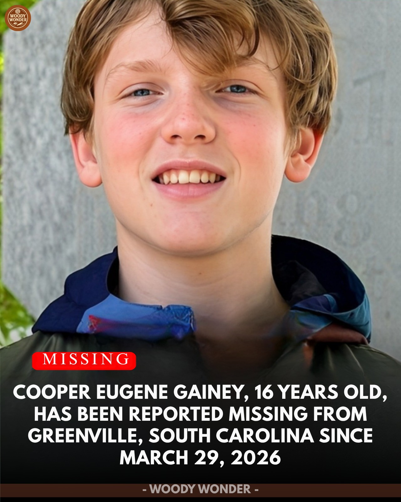 🚨 STILL MISSING COOPER EUGENE GAINEY 16 🚨 Authorities are  