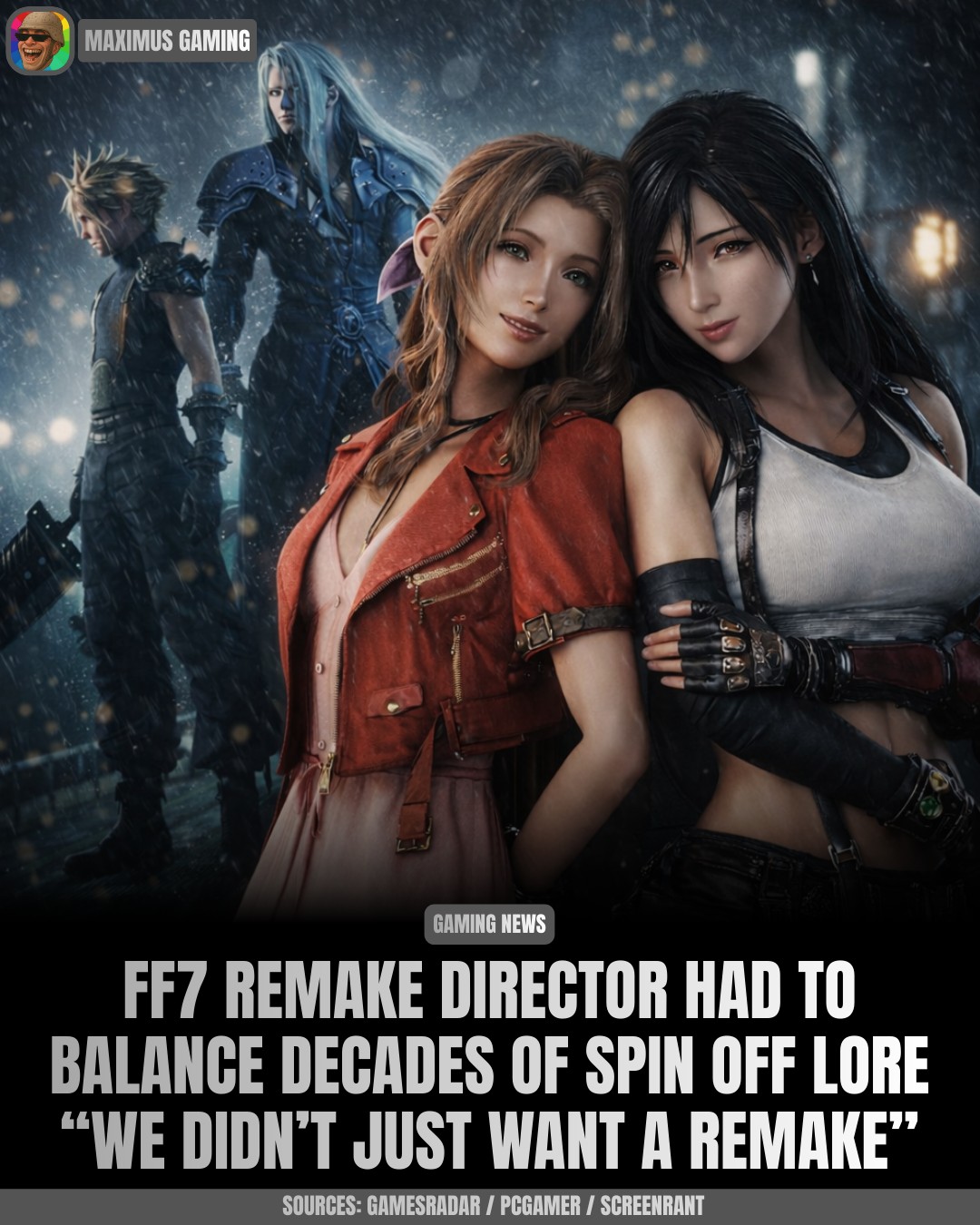Maximus - The Final Fantasy VII Remake trilogy was never meant to be a ...