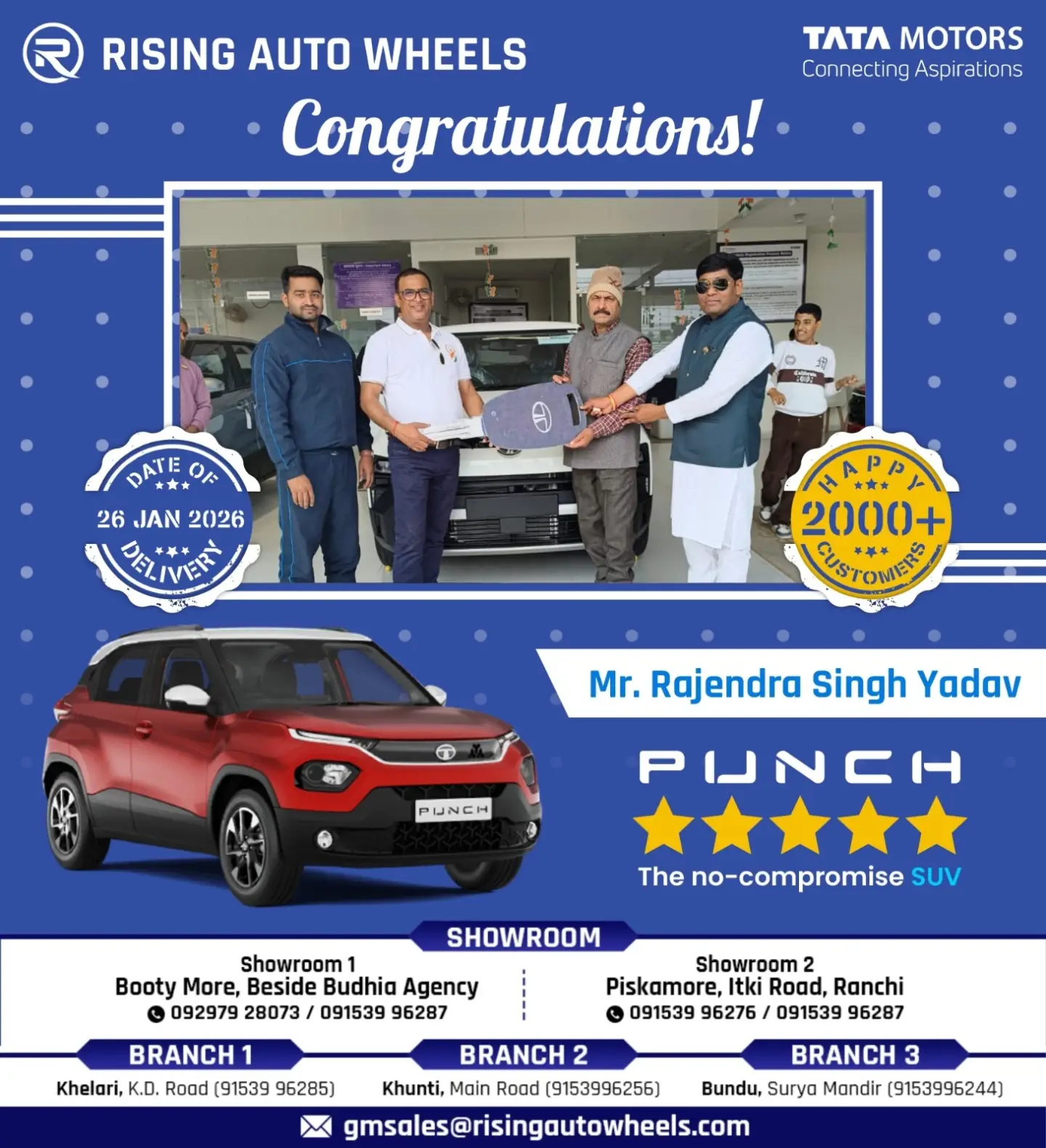 Rising Auto Wheels Pvt Ltd. TATA Motors. | Ranchi
