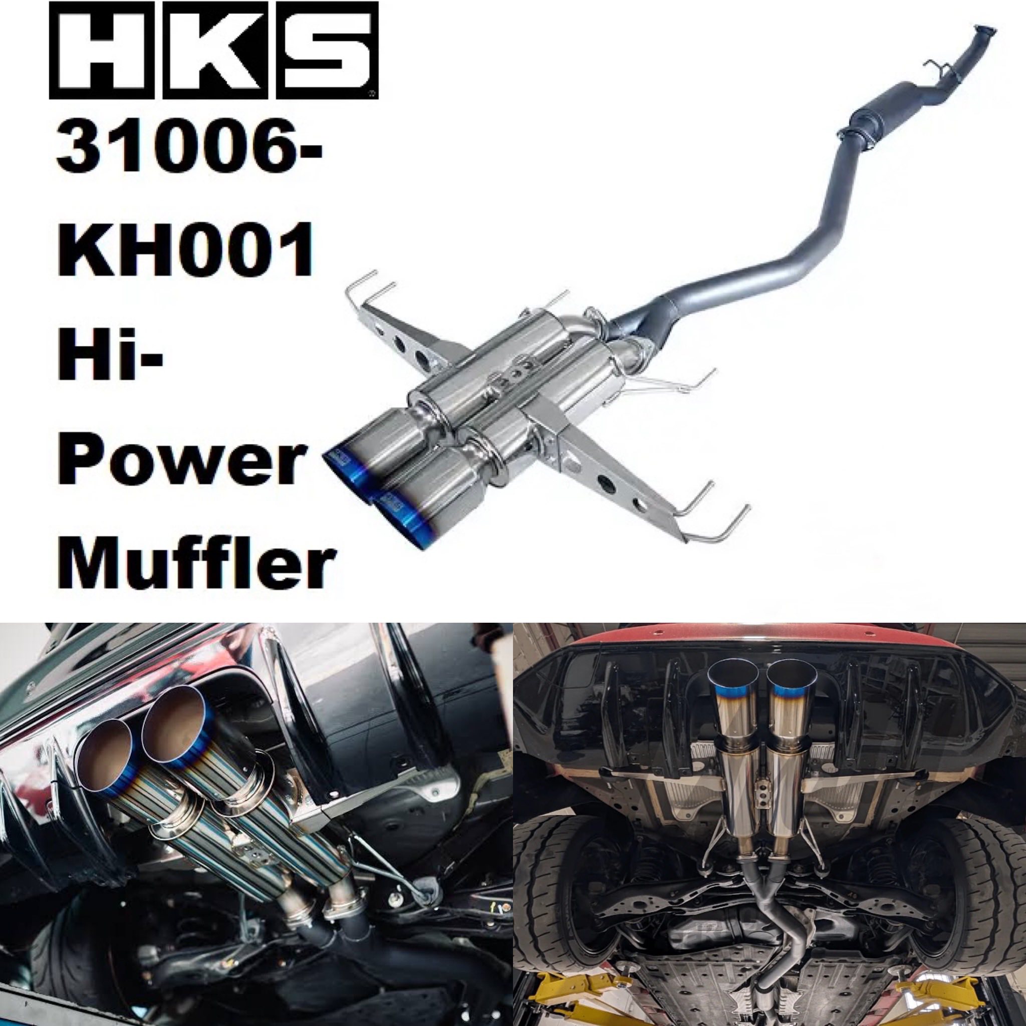 🇯🇵 HKS Hi-Power Muffler Exhaust - Honda Civic FL5 Type R- Made