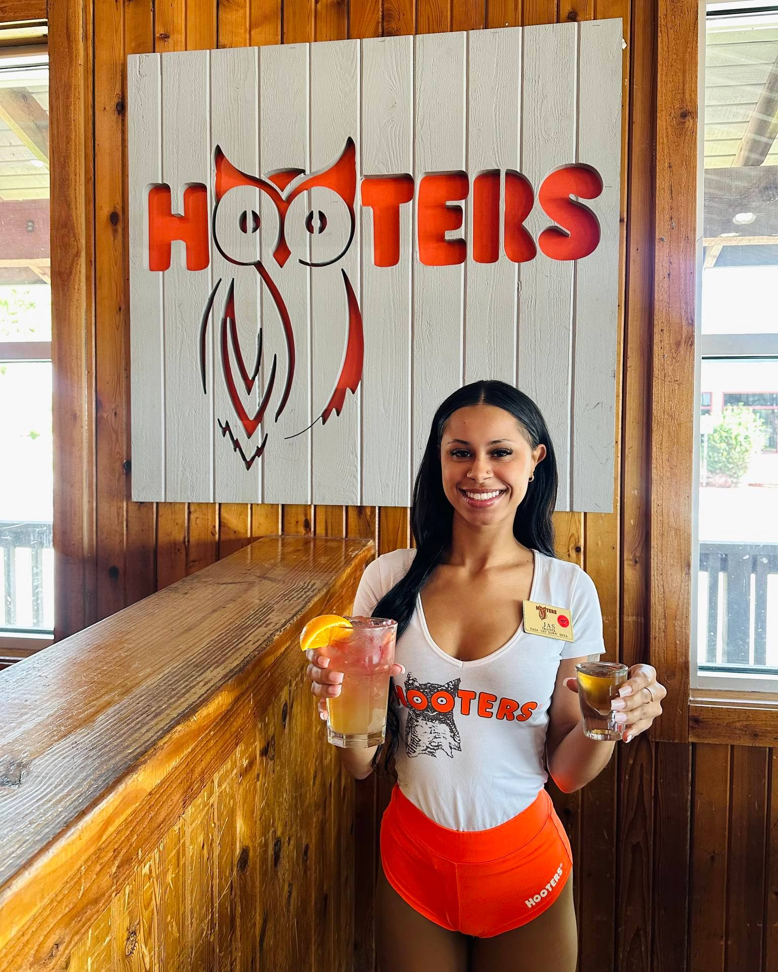 Hooters makes you happy & our customers make us happy! Stop by for