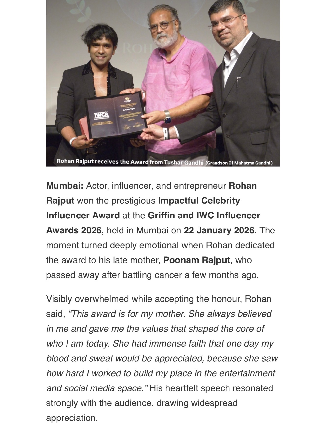 Rohan Rajput Actor