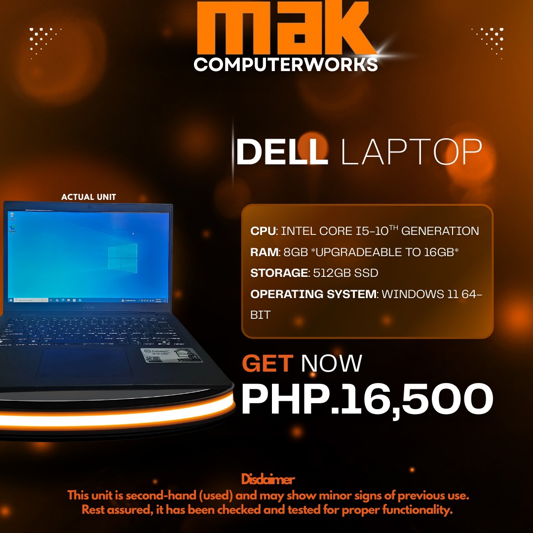 Mak - 💻 DELL LATITUDE 3410 (i5 10th Gen) — Ready to Use! Quick Specs ...